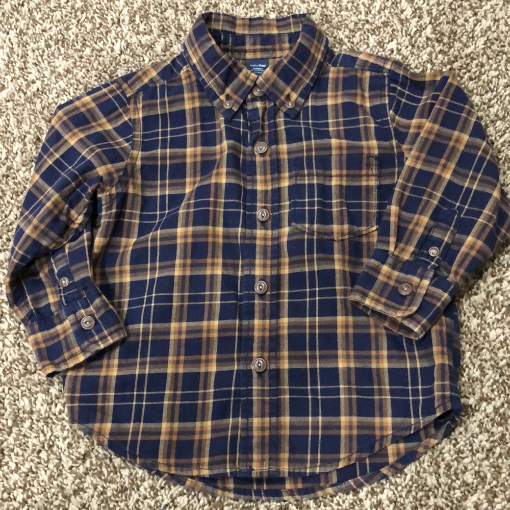 Baby Gap Plaid Button Up